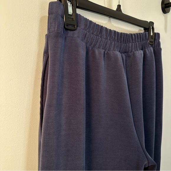 Like New! A New Day High Rise Full Jogger Wide Pants Blue Softstreme Sandwash - Picture 6 of 12